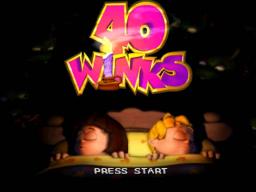 40 Winks - Dream Story Title Screen